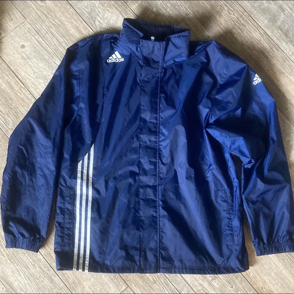 adidas mens windbreaker jacket size large